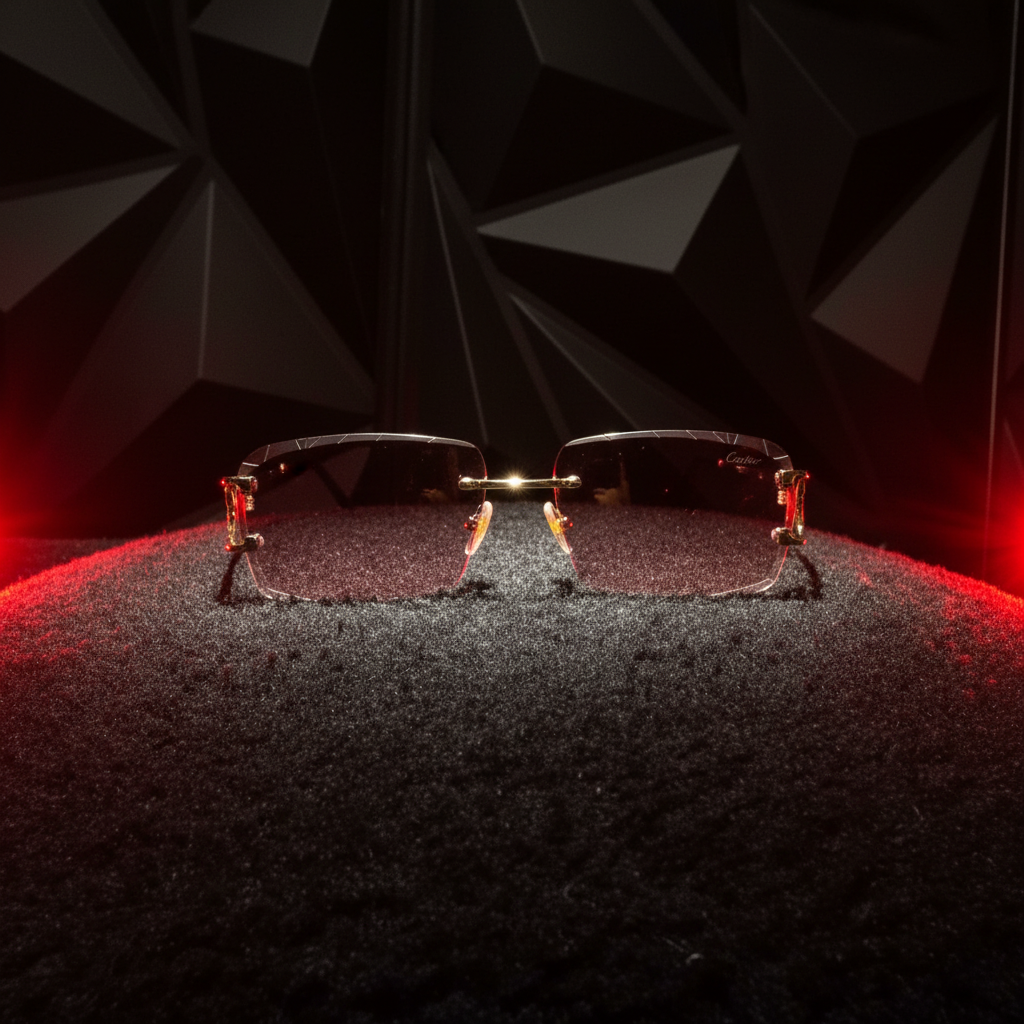 Cartier Rimless Mauve Pink